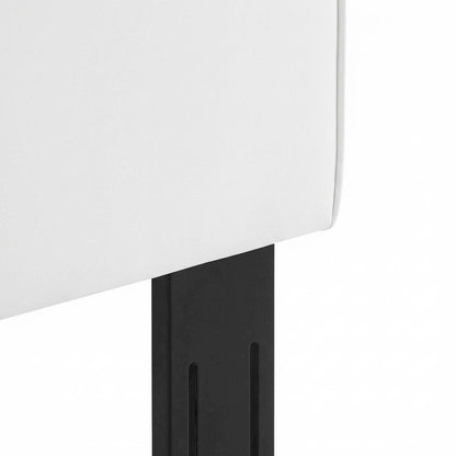 Performance Velvet Twin Headboard in Soft Gray, Plush Upholstery, Durable Frame