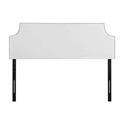 Upholstered Vinyl Full Headboard with Smooth Finish and Durable Design