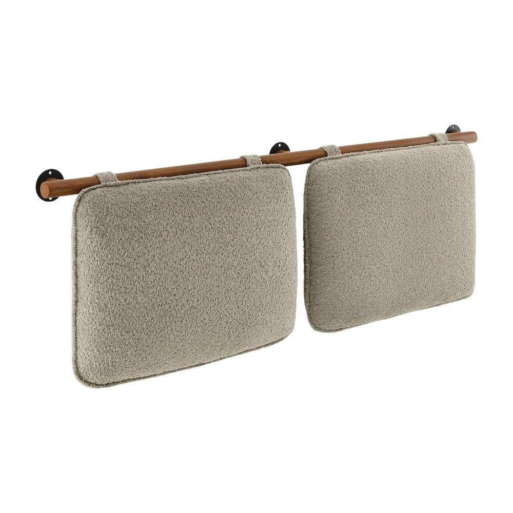 Chenille Upholstered King Size Headboard Wall-Mounted with Soft Padding