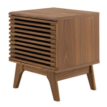 Wood Vinyl Record Display Stand in Brown, Compact Design, Durable Construction