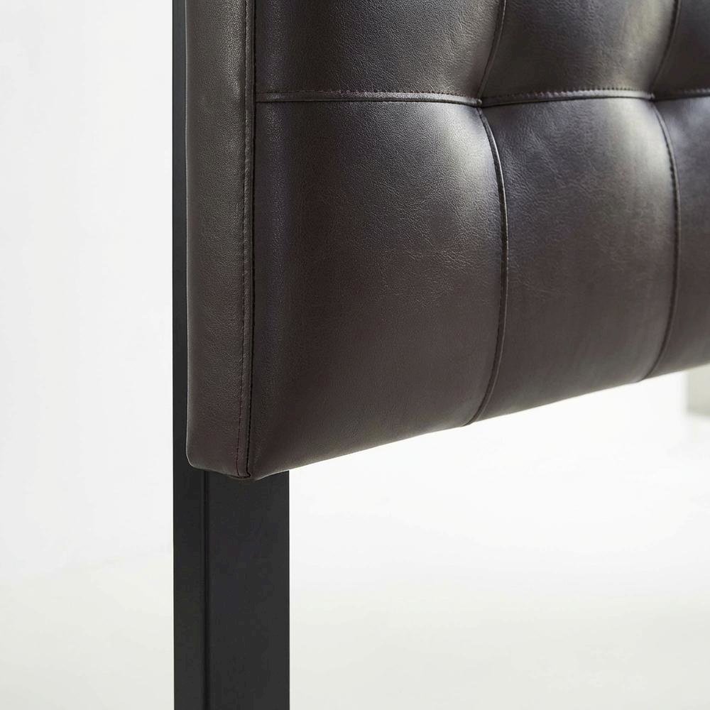 Upholstered Vinyl King Headboard with Elegant Padded Design and Durable Finish