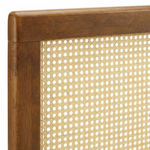 Cane Full Headboard Nature-Inspired Finish Lightweight Single Panel Design