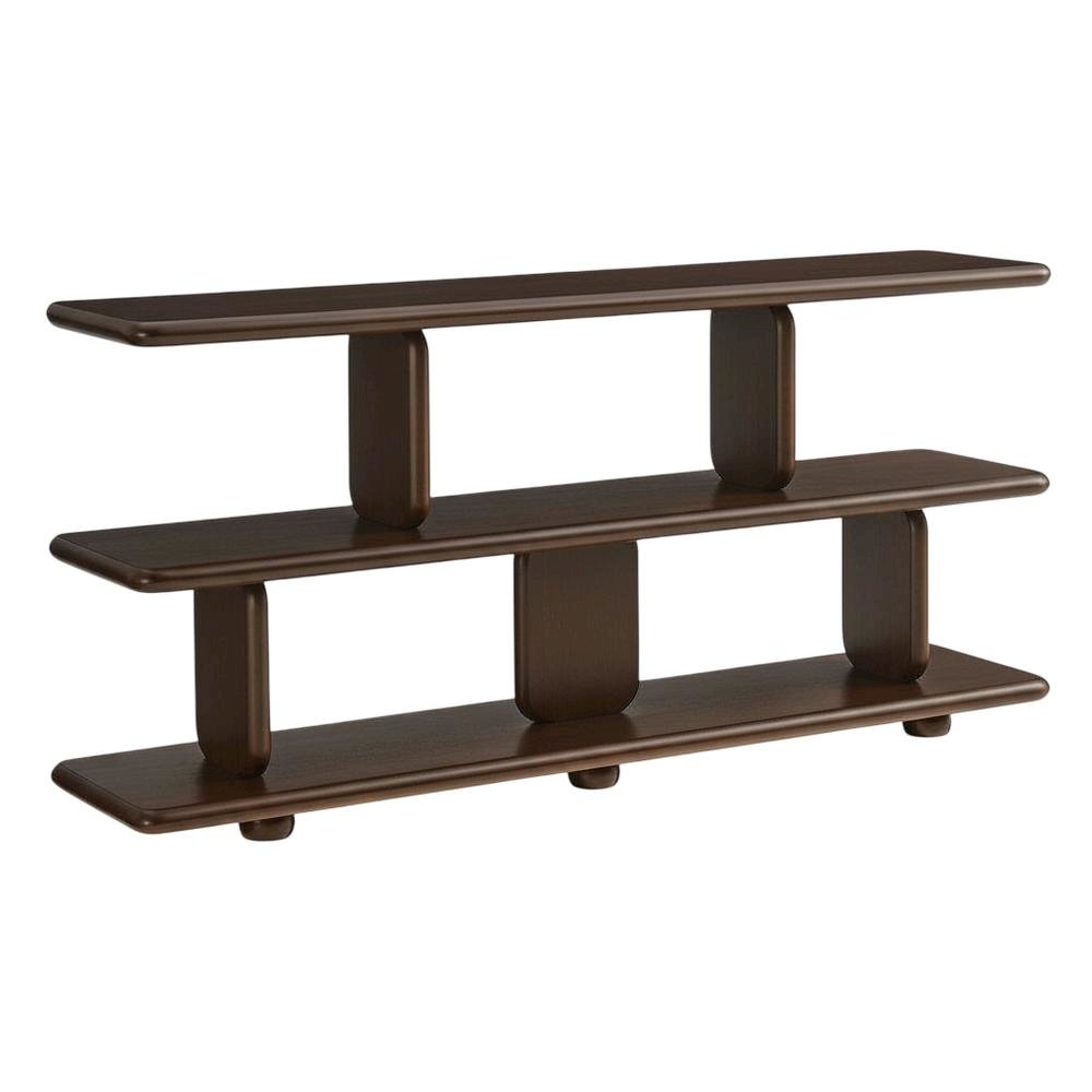 Wooden 2-Tier Bookshelf with Stable Structure for Home and Office Storage