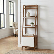 Wooden Bookcase in Finish with Sturdy Shelving