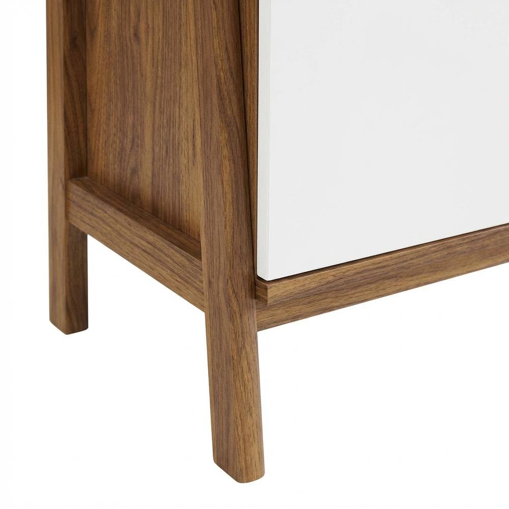 Wooden Bookcase in Finish with Sturdy Shelving