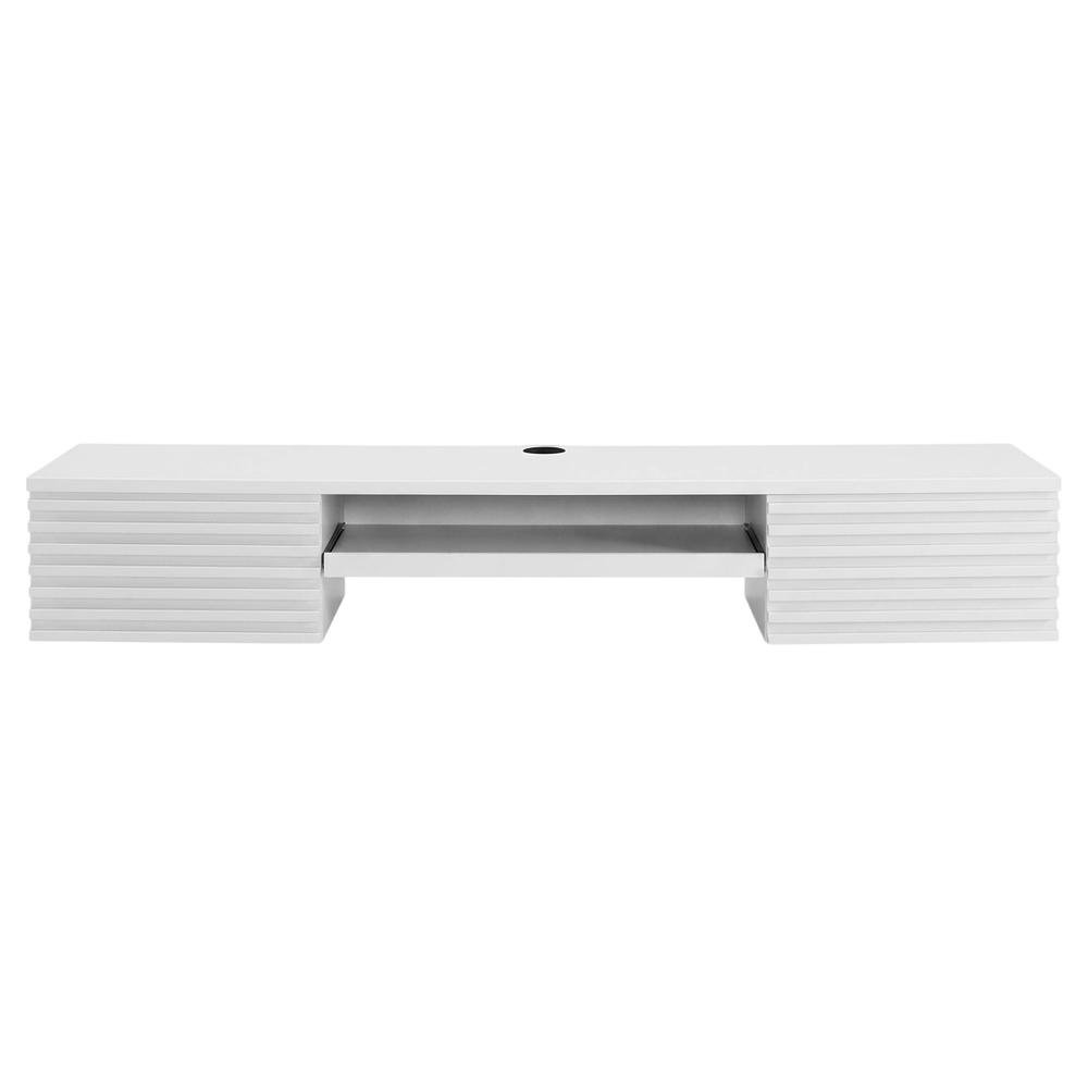 Wood Wall Mount Desk for Office Workstations with Durable Design