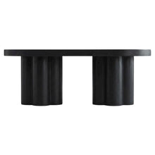 Oval Concrete Coffee Table with Modern Design and Sturdy Surface