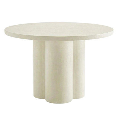 Concrete Coffee Table with Durable Round Top and Modern Design