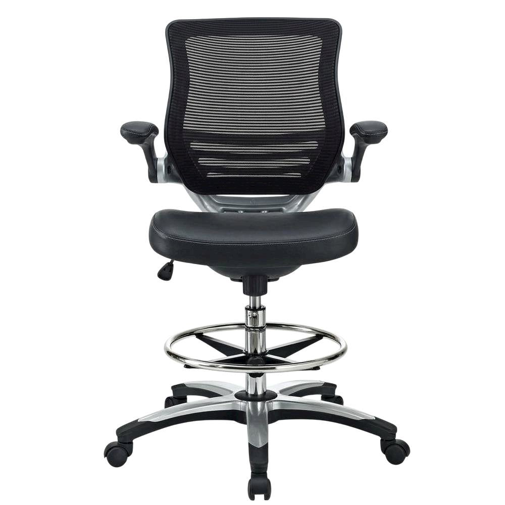Plastic Drafting Chair with Armrest and Adjustable Height for Office Use