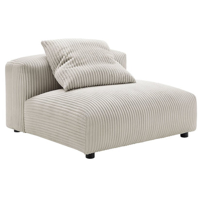 Solace 3-Piece Modular Corduroy Upholstered Sectional Sofa