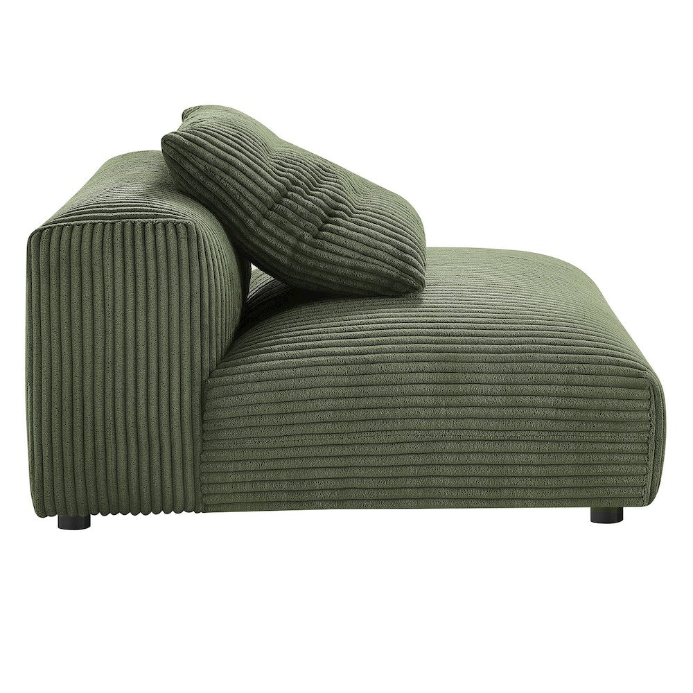 Solace 3-Piece Modular Corduroy Upholstered Sectional Sofa