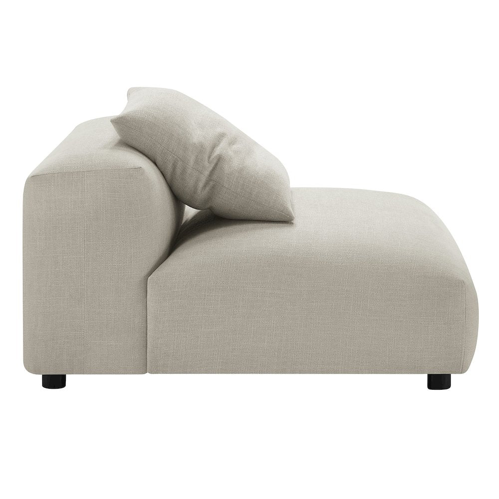 Solace 3-Piece Modular Upholstered Fabric Sectional Sofa