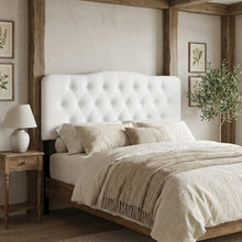 Upholstered Vinyl Full Headboard with Durable Padding and Classic Design