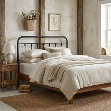 Metal Queen Headboard inwith Sturdy Frame and Elegant Design