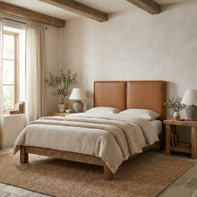 Vegan Leather Twin Headboard with Padded Design and Durable Frame