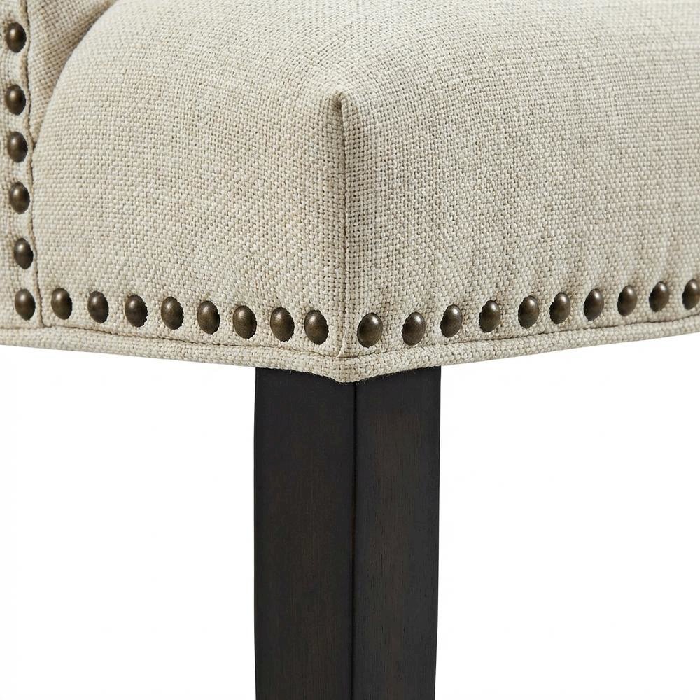 Fabric dining chair with armrests and comfortable backrest for dining rooms
