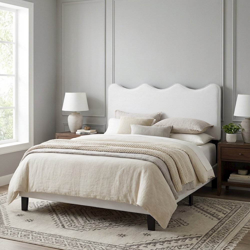 Performance Velvet Full/Queen Headboard with Plush Upholstery and Durable Frame