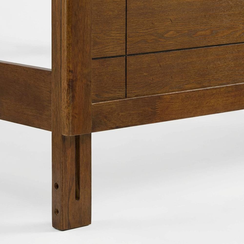 Wood Full Headboard with Durable Finish and Classic Design for Bedroom