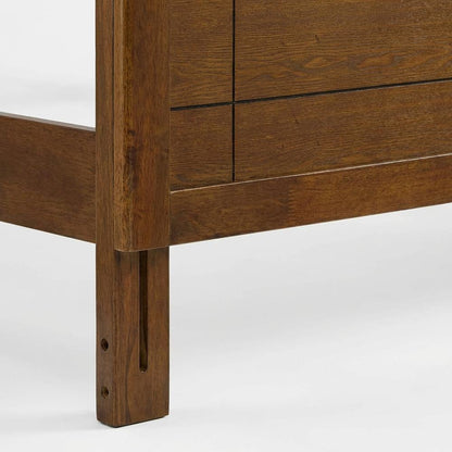 Wood Full Headboard with Durable Finish and Classic Design for Bedroom