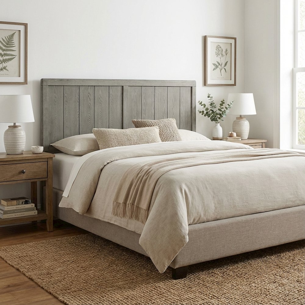 Wood Full Headboard with Smooth Finish and Durable Construction