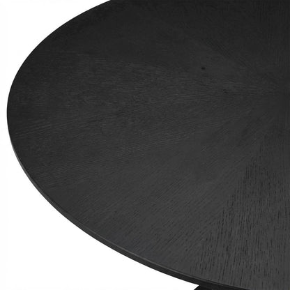 Round Wooden Coffee Table with Modern Design and Durable Build
