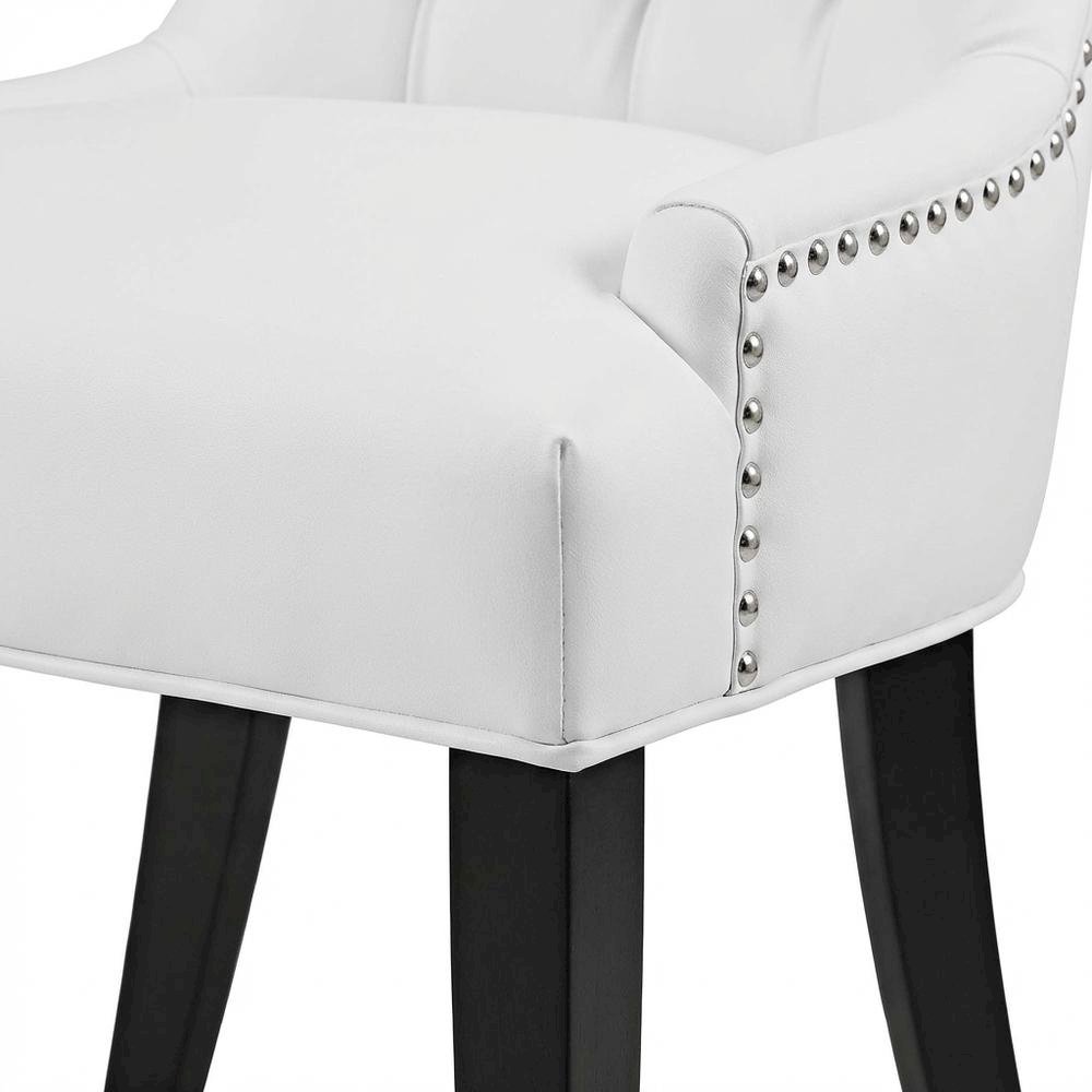 Upholstered Dining Chair with Backrest and Comfortable Seat