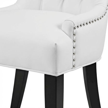 Upholstered Dining Chair with Backrest and Comfortable Seat