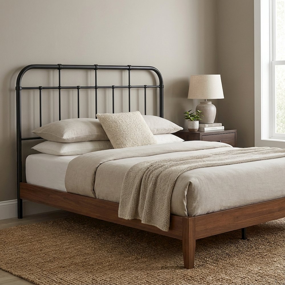 Metal Full Headboard with Sleek Design and Durable Construction
