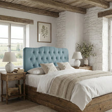 Diamond Tufted Queen Headboard with Soft Velvet Upholstery and Sturdy Frame