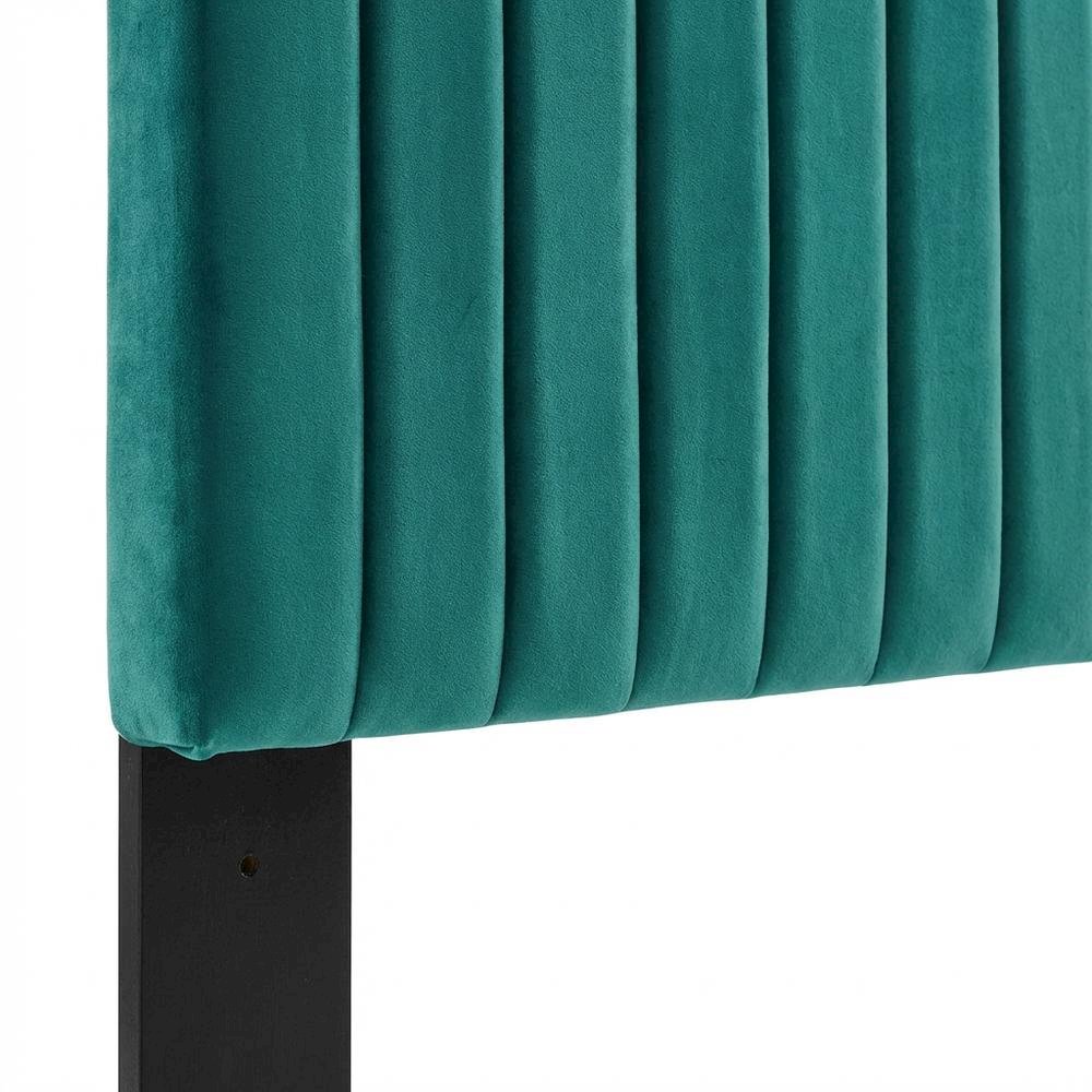 Channel Tufted Performance Velvet King Headboard, Plush Upholstery