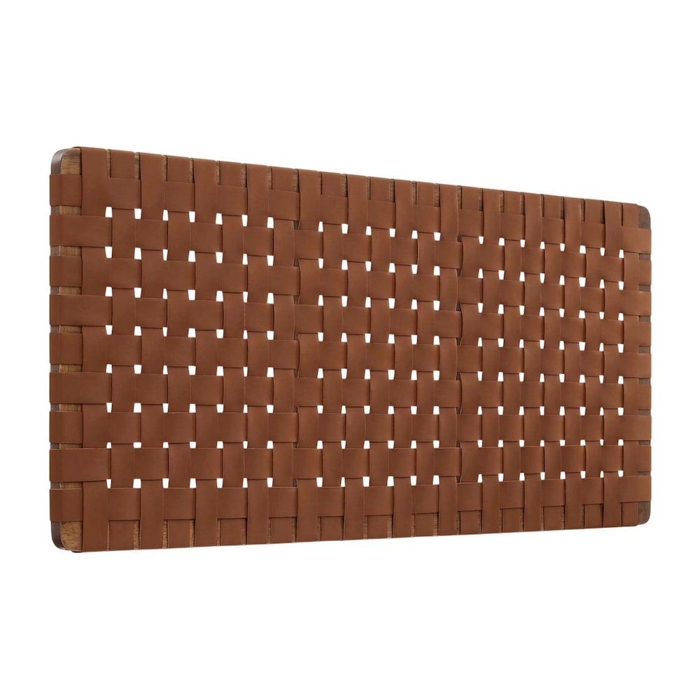 Vegan Leather Full Headboard with Texturedand Durable Frame