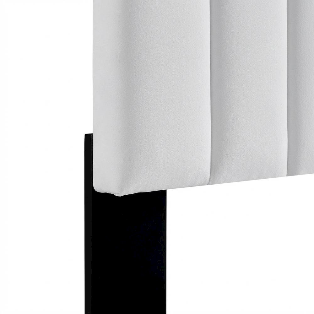 Performance Velvet Full/Queen Headboard in Plush Upholstery, Sturdy Frame Design