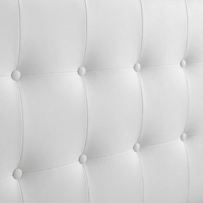 Upholstered Vinyl Full Headboard with Stylish Design and Durable Build