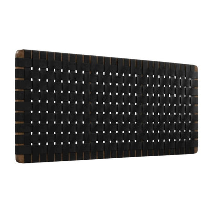 Vegan Leather Queen Headboard Wall-Mount Design with DurableTexture