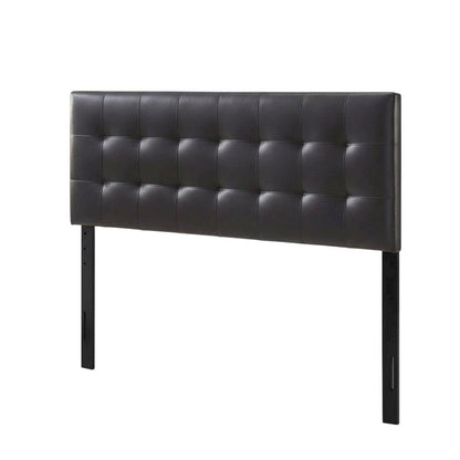 Upholstered Vinyl Queen Headboard with Padded Design and Durable Finish