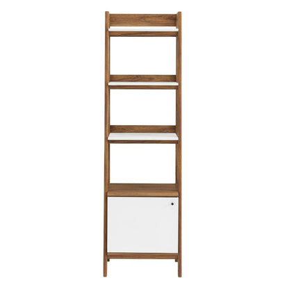 Wooden Bookcase in Finish with Sturdy Shelving