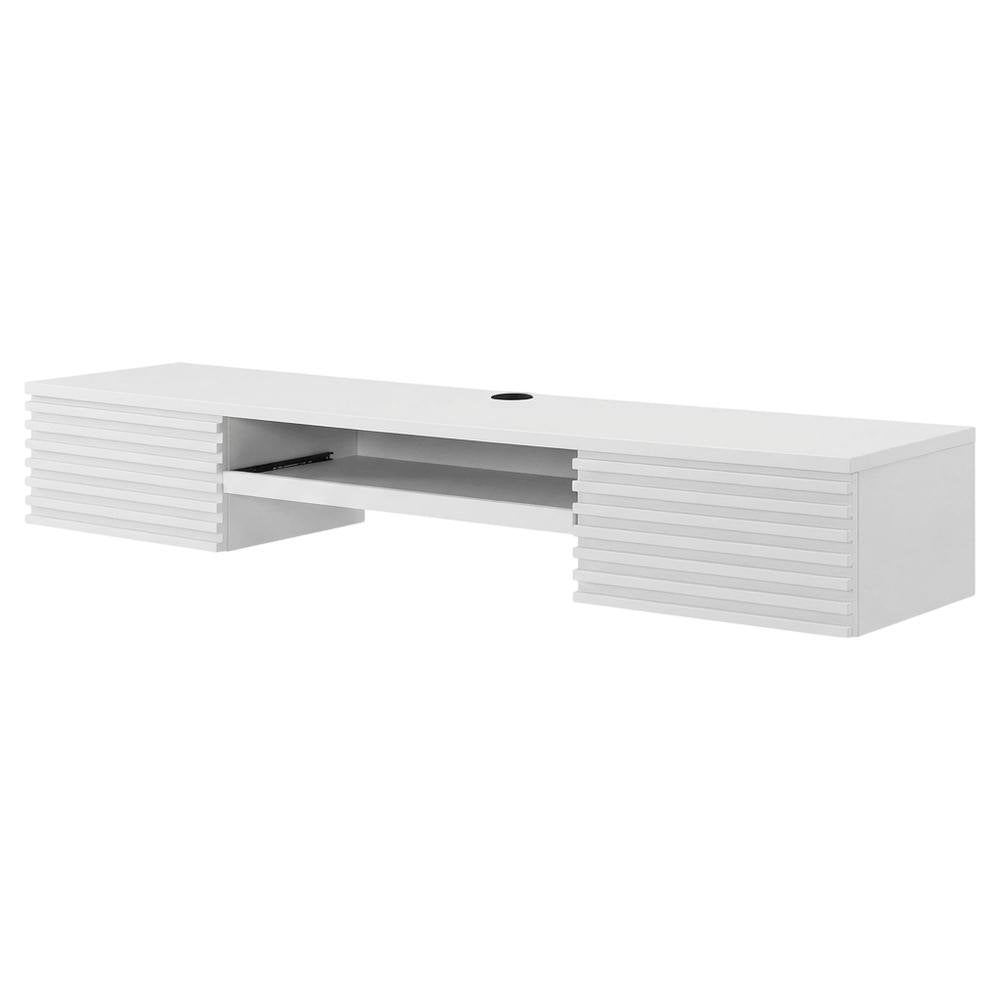 Wood Wall Mount Desk for Office Workstations with Durable Design