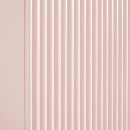 Fluted And Scalloped Sideboard Storage Cabinet In Elegant Finish