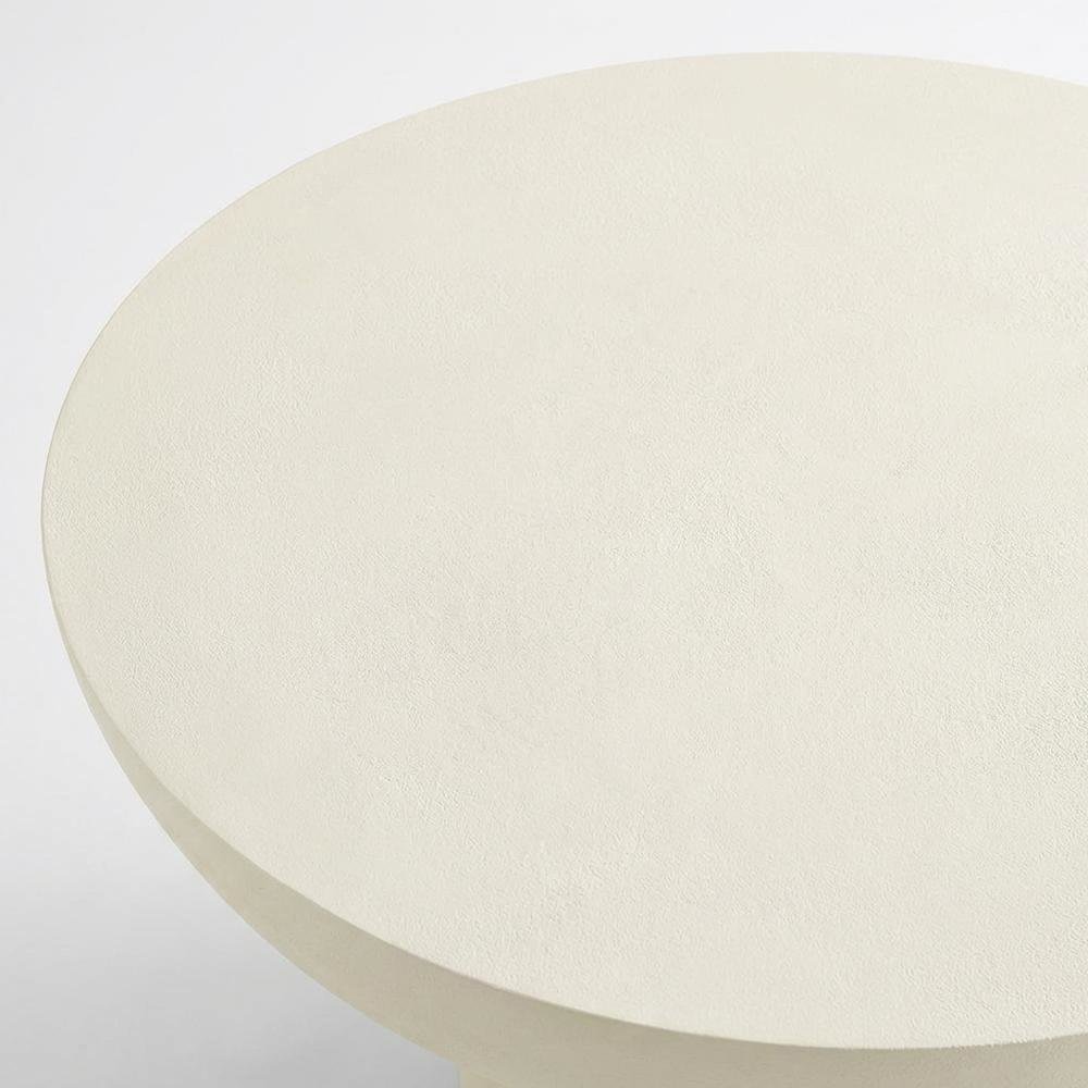 Concrete Coffee Table with Durable Round Top and Modern Design