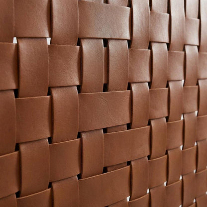 Vegan Leather Twin Headboard withDesign and Durable Frame