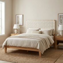 Vegan Leather Queen Headboard with DurableTexture for Bedroom