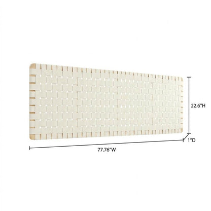 Vegan Leather King Headboard Wall-Mount with DurableTexture and Modern Design