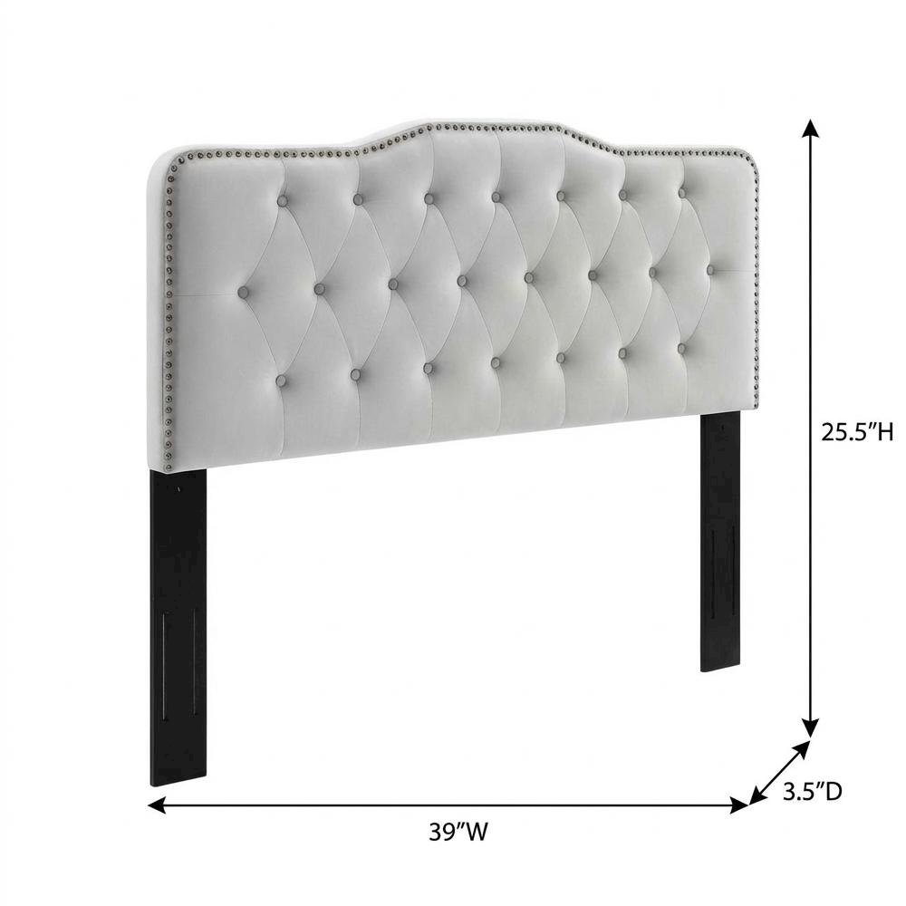 Tufted Performance Velvet Twin Headboard with Stylish Design and Durable Finish
