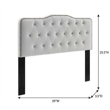 Tufted Performance Velvet Twin Headboard with Stylish Design and Durable Finish