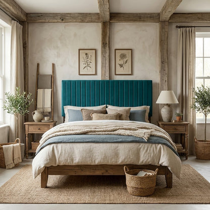 Velvet Full Queen Headboard with Soft Upholstery and Stylish Design