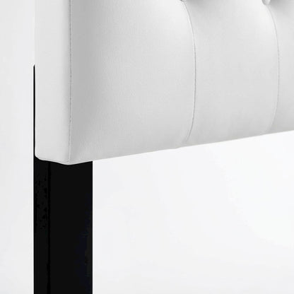 Upholstered Vinyl Full Headboard with Stylish Design and Durable Build