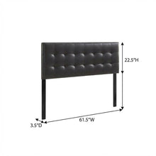 Upholstered Vinyl Queen Headboard with Padded Design and Durable Finish