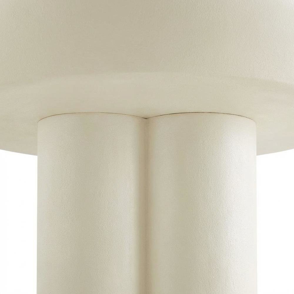 Concrete Coffee Table with Durable Round Top and Modern Design
