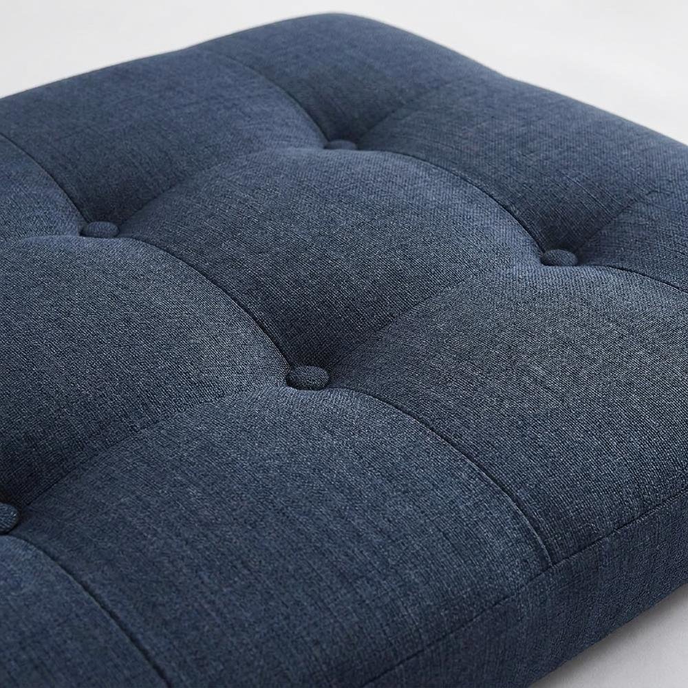 Fabric-Upholstered King Headboard, Wall Mount Padded Panel King Size Only, Navy