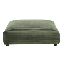 Solace 4-Piece Modular Corduroy Upholstered Sectional Sofa With Ottoman